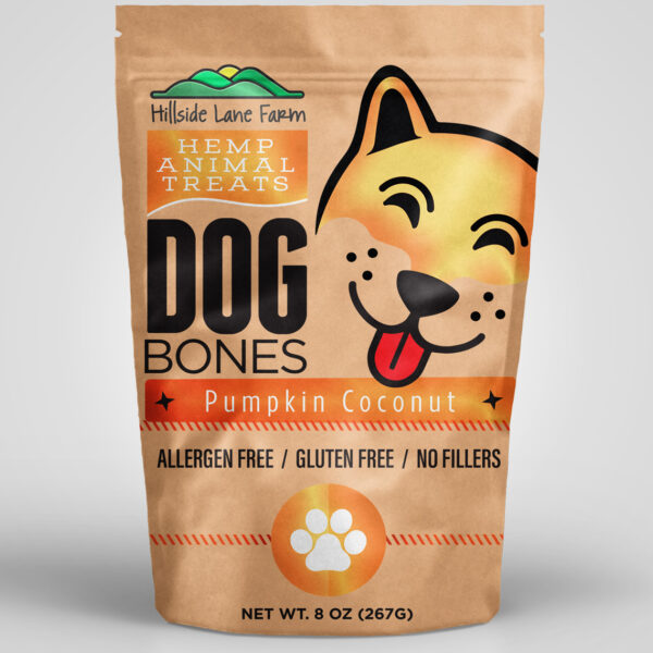 Pumpkin Coconut Hemp Dog Bones