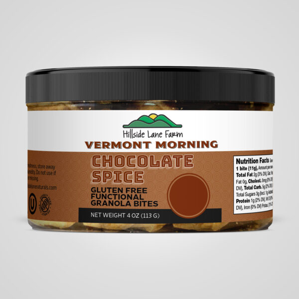 Vermont Morning Chocolate Spice GF Functional Granola Bites